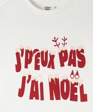 Tee-shirt de Noël à manches courtes garçon vue2 - GEMO (JUNIOR) - GEMO
