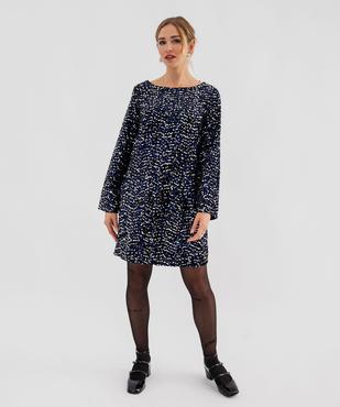  Robe courte à sequins brillants femme vue2 - GEMO(FEMME PAP) - GEMO