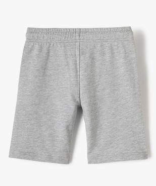 Bermuda garçon en maille avec ceinture élastiquée vue3 - GEMO (ENFANT) - GEMO