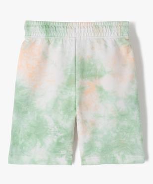 Short en maille légère effet tie and dye garçon vue3 - GEMO (ENFANT) - GEMO