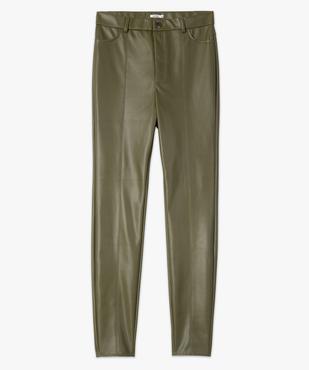 Pantalon femme taille haute en synthétique esprit rock vue4 - GEMO(FEMME PAP) - GEMO