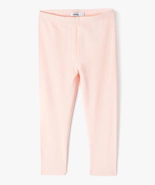 Legging 7/8ème uni à taille élastiquée fille vue1 - GEMO (ENFANT) - GEMO