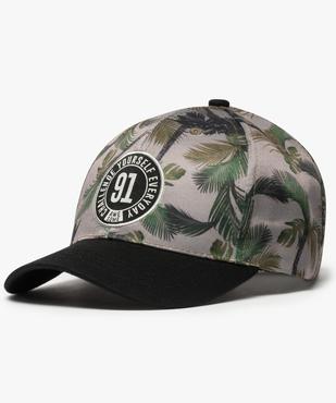 Casquette garçon motif tropical et patch à visière courbe unie vue1 - GEMO (ENFANT) - GEMO