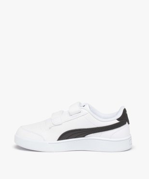 Baskets garçon bicolores à scratch – Puma Shuffle vue3 - PUMA - GEMO