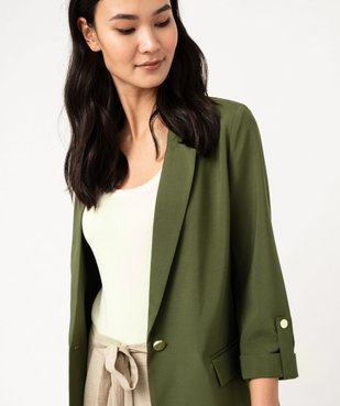 Veste de tailleur à manches 3/4 femme vue2 - GEMO(FEMME PAP) - GEMO