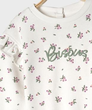 Ensemble 2 pièces sweat et legging bébé fille vue2 - GEMO 4G BEBE - GEMO