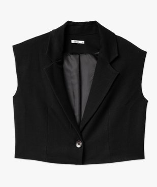 Gilet de costume court fermeture à épaulettes femme vue4 - GEMO(FEMME PAP) - GEMO