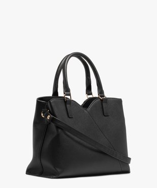 Sac à main bimatière avec accessoire femme vue2 - GEMO (ACCESS) - GEMO