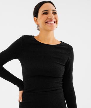 Robe courte scintillante ajustée femme vue2 - GEMO(FEMME PAP) - GEMO