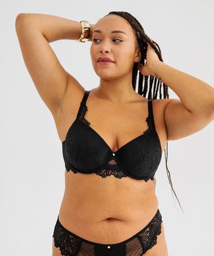 Soutien-gorge emboitant à coques fines femme grande taille vue3 - GEMO(HOMWR FEM) - GEMO