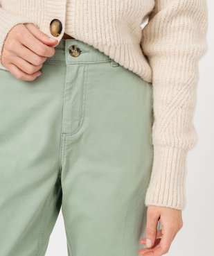 Pantalon chino coupe regular femme vue5 - GEMO 4G FEMME - GEMO