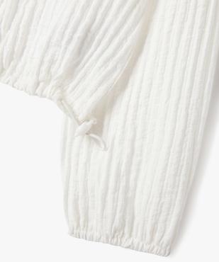 Chemise en maille gaufrée avec bas ajustable fille vue3 - GEMO (ENFANT) - GEMO