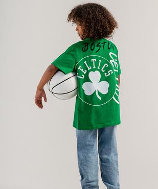 Tee-shirt manches courtes inscription Boston Celtics garçon - NBA vue1 - NBA - GEMO