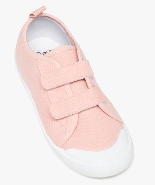 Baskets fille en toile unie  fermeture scratch vue5 - GEMO (ENFANT) - GEMO