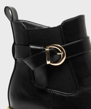Boots à talon et bout amande fermeture zippée et détails brillants femme vue6 - VALENTINA BALDA - GEMO