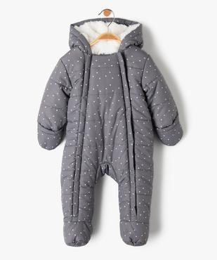 Combinaison pilote bébé avec pieds et moufles vue1 - GEMO 4G BEBE - GEMO