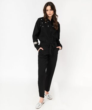 Pantalon de costume en toile fluide femme vue5 - GEMO(FEMME PAP) - GEMO