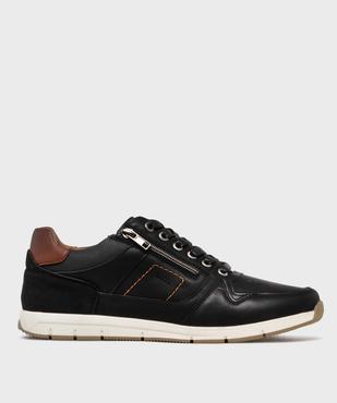Baskets de ville à lacets et zip homme vue1 - URBAN STEPS - GEMO