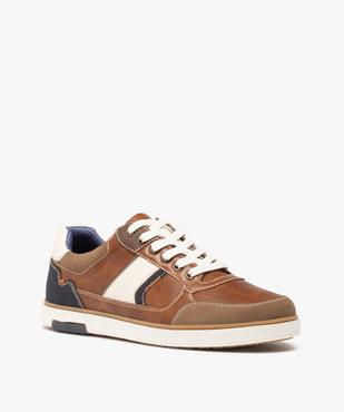 Baskets homme citadines à lacets vue2 - GEMO (CASUAL) - GEMO