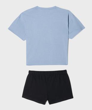 Pyjashort bicolore avec motif Stitch fille - Disney vue4 - LILO & STITCH - GEMO