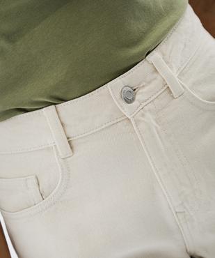 Short en toile denim coupe mom femme vue2 - GEMO 4G FEMME - GEMO