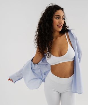 Brassière triangle sans armatures avec mousses amovibles vue9 - GEMO 4G FEMME - GEMO