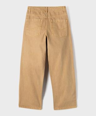 Pantalon baggy en toile denim colorée garçon vue3 - GEMO (JUNIOR) - GEMO