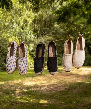 Espadrilles en toile de coton fleurie et semelle de corde femme - LuluCastagnette vue7 - LULUCASTAGNETTE - GEMO