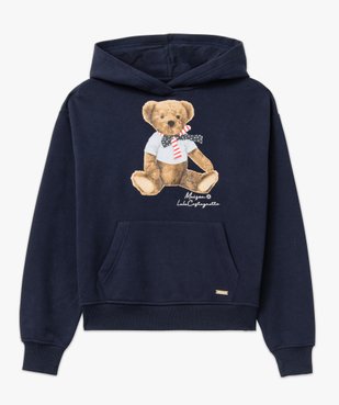 Sweat à capuche imprimé en molleton doux femme - LuluCastagnette vue4 - LULUCASTAGNETTE - GEMO