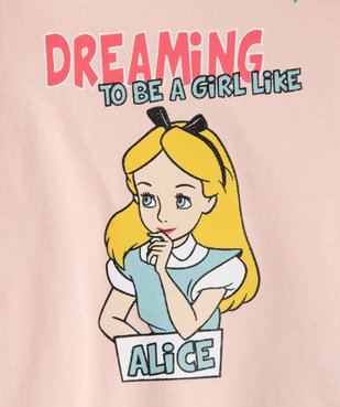 Pyjashort fille avec motif Alice au pays des merveilles - Disney vue2 - DISNEY DTR - GEMO