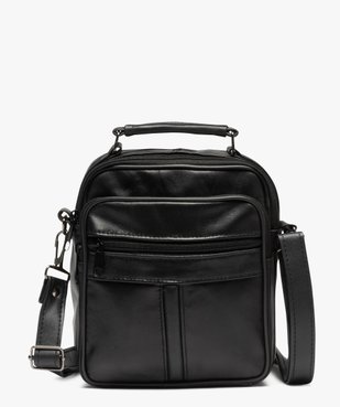 Sacoche en cuir avec bandoulière amovible homme vue1 - GEMO (ACCESS) - GEMO