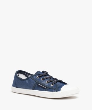 Baskets femme en toile à bout renforcé – Terre de Marins vue2 - TERRE DE MARINS - GEMO