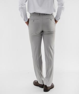 Pantalon de costume coupe slim en toile extensible homme vue3 - GEMO 4G HOMME - GEMO