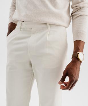 Pantalon chino coupe large homme vue4 - GEMO 4G HOMME - GEMO