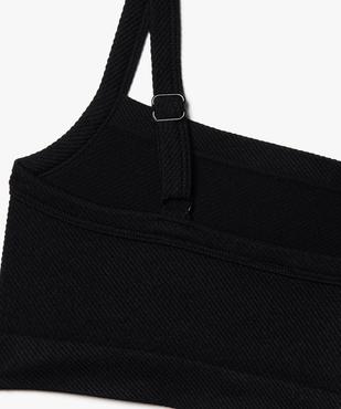Brassière à col carré et bretelles ajustables fille vue2 - GEMO (JUNIOR) - GEMO