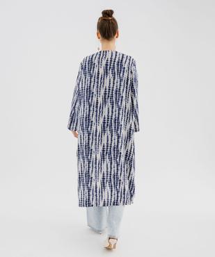 Blouse longue manches 3/4 en viscose tie-and-dye femme vue3 - GEMO(FEMME PAP) - GEMO
