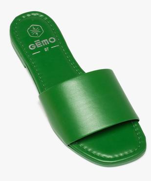 Mules femme unies à talon plat et bride droite vue5 - GEMO (CASUAL) - GEMO