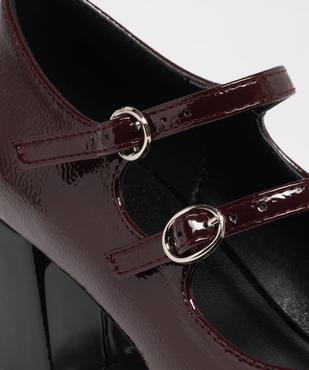 Escarpins à bout carré et talon haut vernis femme vue6 - FOLLOW ME - GEMO