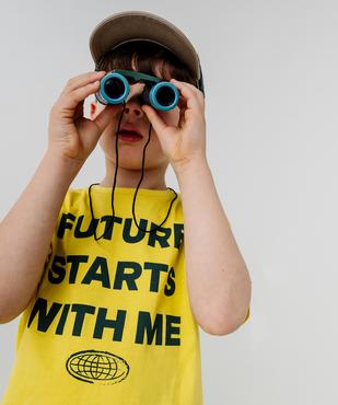 Tee-shirt manches courtes avec inscription sur l’avant garçon vue5 - GEMO 4G GARCON - GEMO