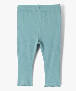 Legging en maille côtelée avec bas froncé bébé fille  vue3 - GEMO 4G BEBE - GEMO