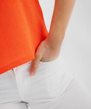 Bermuda slim en coton extensible femme vue12 - GEMO 4G FEMME - GEMO