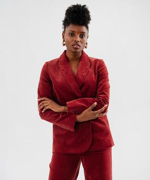 Veste blazer en velours femme - LuluCastagnette vue1 - LULUCASTAGNETTE - GEMO
