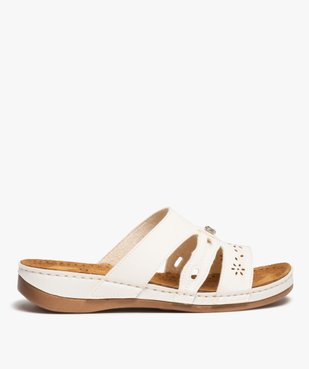 Mules femme confort extra légères à bride ajourée vue1 - GEMO (CONFORT) - GEMO