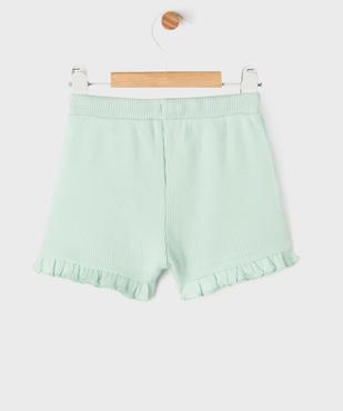 Short en maille gaufrée avec taille ajustable bébé fille vue4 - GEMO(BEBE DEBT) - GEMO