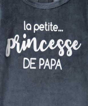 Pyjama fille en velours mix&match vue2 - GEMO(BB COUCHE) - GEMO