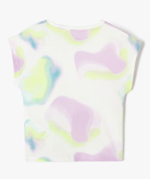 Tee-shirt manches courtes loose tie-and-dye fille vue4 - GEMO 4G FILLE - GEMO