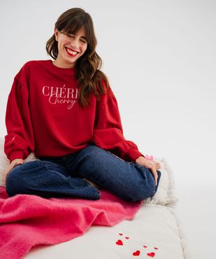 Sweat oversize avec manches froncées femme vue6 - GEMO(FEMME PAP) - GEMO