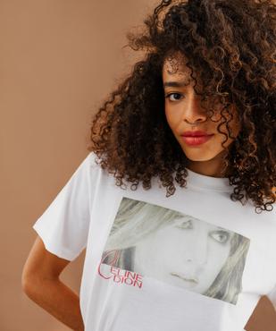 T-shirt imprimé col rond femme - CELINE DION vue3 - CELINE DION - GEMO