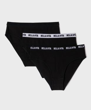 Shorty en coton stretch à large ceinture imprimée fille (lot de 3) vue1 - GEMO 4G FILLE - GEMO