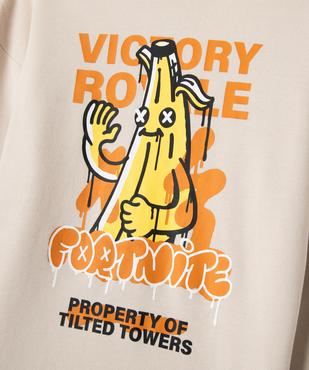 Sweat à capuche avec motif XXL garçon - Fortnite vue2 - FORTNITE - GEMO